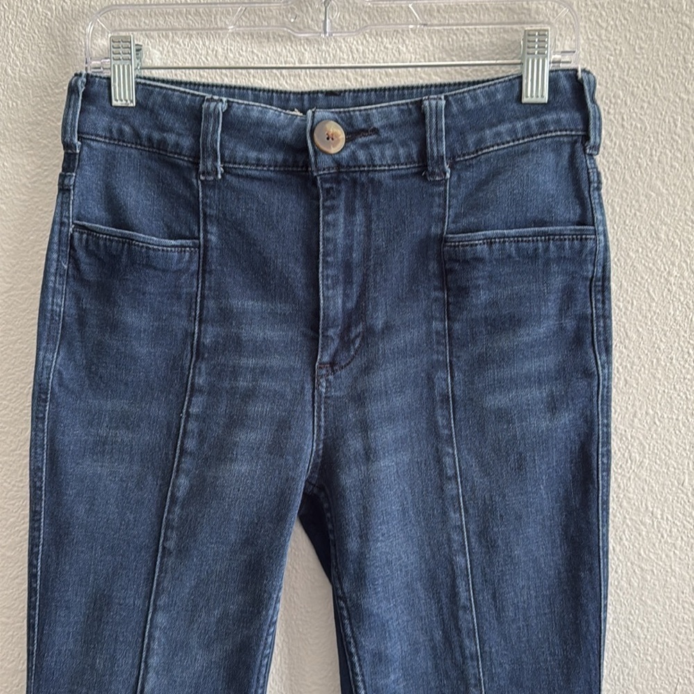 Pilcro and The Letterpress by Anthropologie Women's Crop Flared Jeans Size 28 - Picture 3 of 7